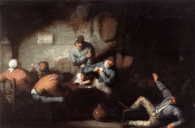 Wirtshausszene von Adriaen Jansz. van Ostade